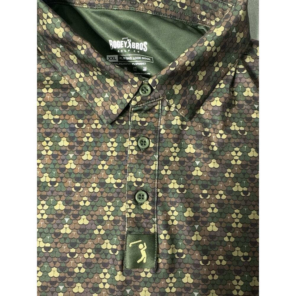 Bogey Bros Golf Polo Shirt Men’s 2XL Hidden Thong Butt Print Performance Stretch - Picture 7 of 7